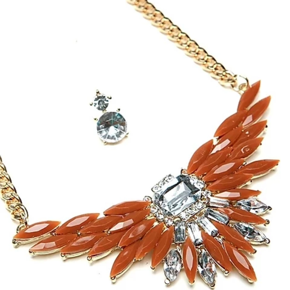 Brown Wing Fashion Necklace